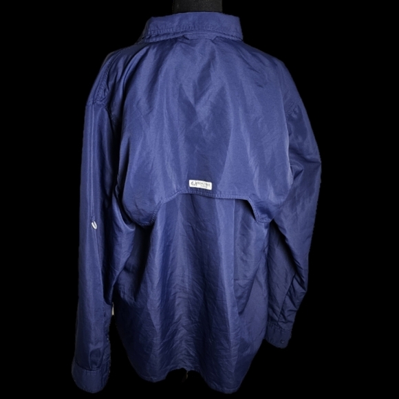 Realtree Fishing Shirt Blue Pockets Size Med - Picture 2 of 8